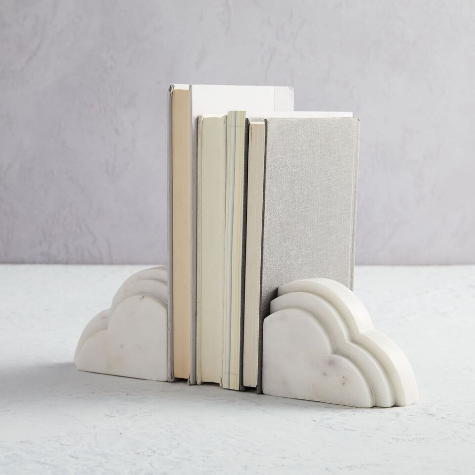 Marble Cloud Bookend west elm United Kingdom